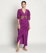 Purple Aalia Bodysuit