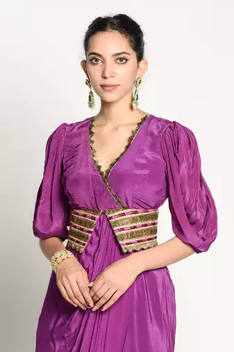 Purple Aalia Bodysuit