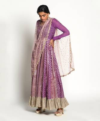 Purple Rudrama Anarkali Set 3