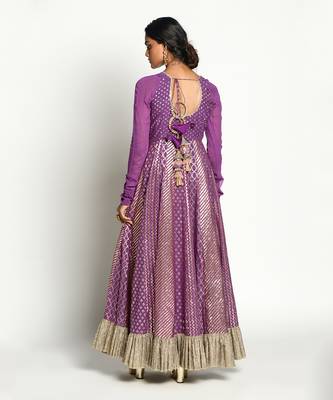 Purple Rudrama Anarkali Set 5