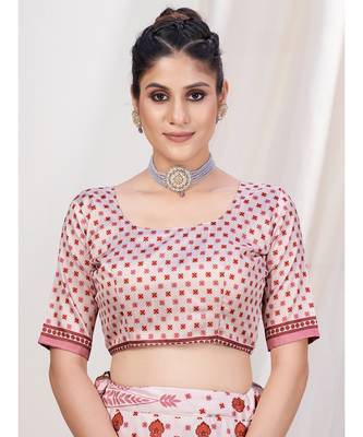 Fancy Pink Digital Printed Banglori Silk Lehenga Choli 3