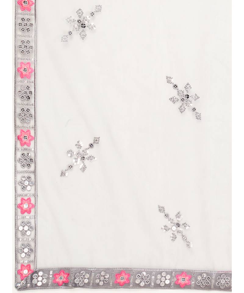 Pewter Grey Ceremonial Special Embroidered Lehenga Choli