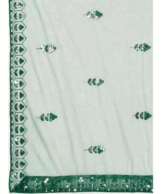 Forest Green Mehendi Special Embroidered Lehenga Choli 3