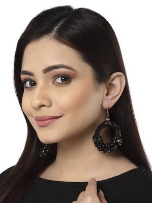 Anekaant Black & Bronze Circular Handcrafted Chandbalis 1