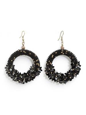 Anekaant Black & Bronze Circular Handcrafted Chandbalis 3