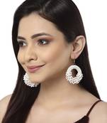 Anekaant White & Bronze Circular Handcrafted Chandbalis