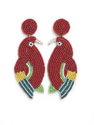 Anekaant Red & Multi Quirky Handcrafted Drop Earrings 3