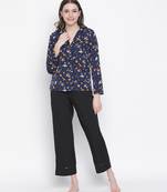 Space rest printed comgy women nightwear shirt