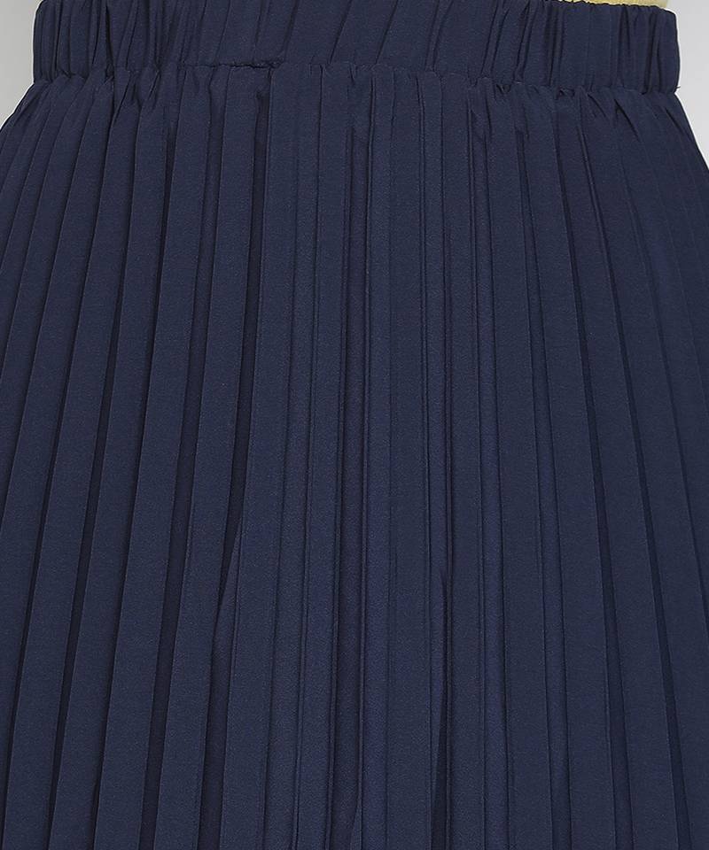 Queen fairy blue color pleated women skirt