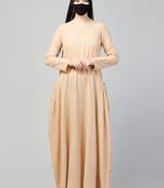 Designer Maxi Dress In Cotton With Pockets.
