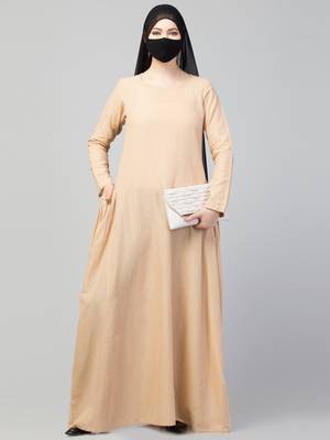 Designer Maxi Dress In Cotton With Pockets. 4