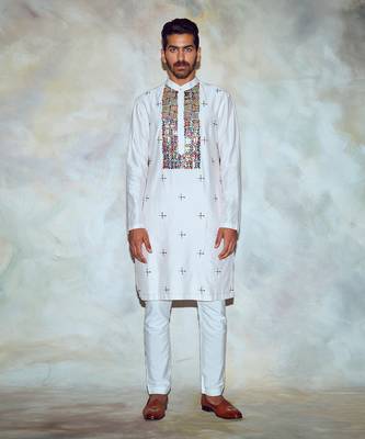 Blush Pink Box Kurta 1