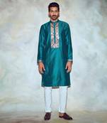 Dark Green Box Kurta