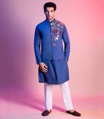 Indigo Blue Kurta & Bandi