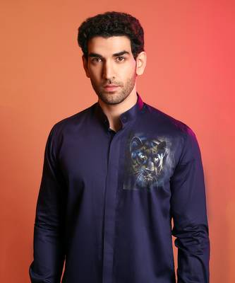 Navy Blue Jaguar Shirt 1