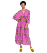 Pink Rose And Tulip Kaftan