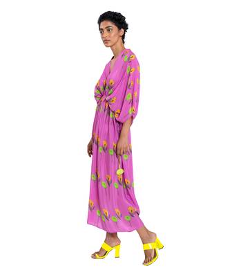 Pink Rose And Tulip Kaftan 3