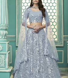 Navy Blue Lehenga Online at Mirraw