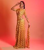 Mustard Saree With Blouse