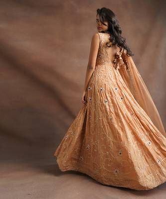 Ivory Anarkali With Dupatta 3