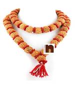  Original 5 Mukhi Rudraksha Kantha Mala Big Beads (54+1=55 Beads)(1 Pc)