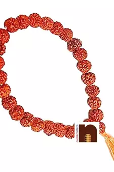 5 Mukhi Rudraksha Mala For Jaap (27 Beads) (1 Pc)