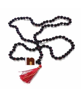 5 Mukhi Black Rudraksha Mala (8 MM Beads) (108 +1=109) (1 Pc) 1