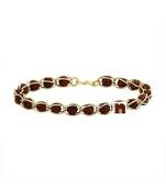 5 Mukhi Rudraksha In Gold Plated Chain Bracelet (1 Pc)