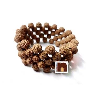 5 Mukhi Rudraksha Beads Bracelet Stretchable (1 Pc) 3