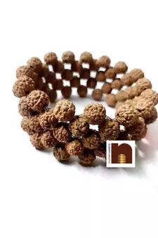 5 Mukhi Rudraksha Beads Bracelet Stretchable (1 Pc)