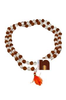  Crystal | Sphatik Mala For Health, Wealth & Good Luck (109 Beads) (1 Pc)