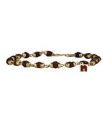 Rudraksha Bracelet With Golden Caps (Small Beads) (1 Pc)