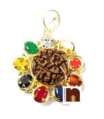 Navratna Pendant With 5 Mukhi Rudraksha For Navgraha Shanti (1 Pc)