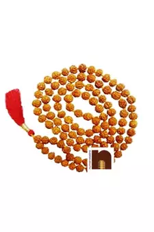 Numeroastro Beaded Mala Hand Knotted 6 mm Brown