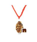 3 (Three) Mukhi Rudraksha Pendant In White Metal (1 Pc)