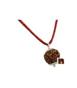 6 Mukhi Rudraksha Beads Pendant In White Metal (1 Pc)
