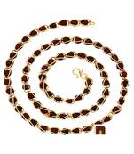 Rudraksha Mala With Gold Plated Chain (1 Pc)