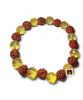  Yellow Sapphire | Citrine Diamond Cut Bracelet (1 Pc) 1