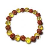  Yellow Sapphire | Citrine Diamond Cut Bracelet (1 Pc)