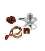 100 % original Spiritual combo ( Parad Shivling 50 Gms + Chandan Mala + 4 Mukhi Rudraksh)