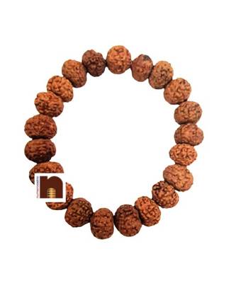  Original 7 Mukhi Indonesian Rudraksha Bracelet (Stretchable) (1 Pc) 2