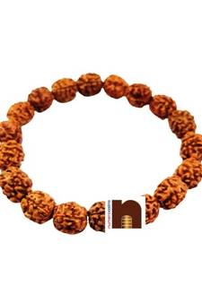  Original 4 Mukhi Indonesian Rudraksha Bracelet (Stretchable) (1 Pc)