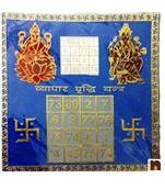 Shri Vyapar Vridhi Colour Yantra In Brass (Pack of 1)