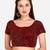 Sequences Work Red Net Blouse With Round Neck (BL 20089 Red)FreeSize