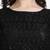 Embroidered & Sequences Work Black Net Boat Neck Blouse