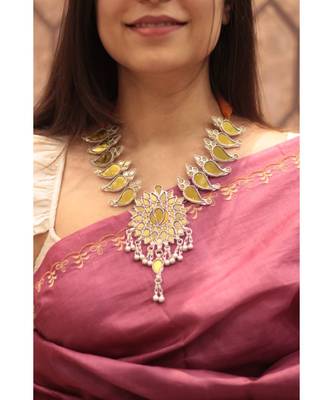 Yellow Dahila Necklace 2