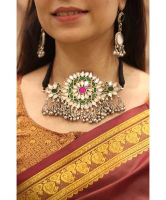 Silver Gauri Necklace Set 2