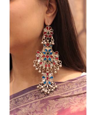 Silver Asheeta  Earrings 1