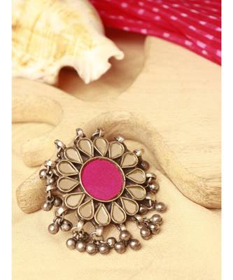 Silver Pink Veeya Ring 2