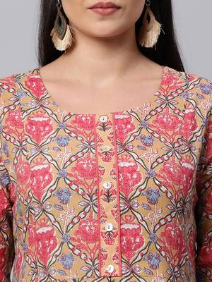 Red printed cotton cotton-kurtis 5